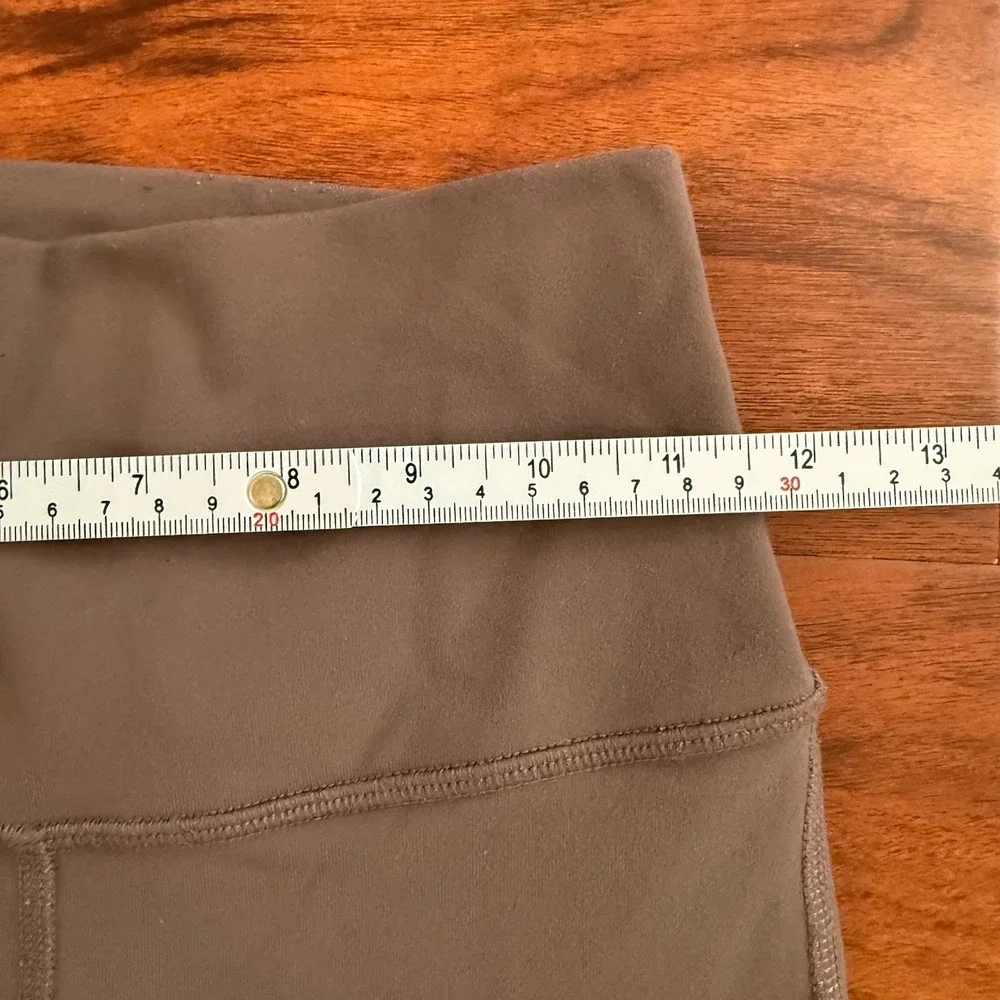 Alo Yoga High Rise Full Length Gray Gravel Moto Leggings Size XS